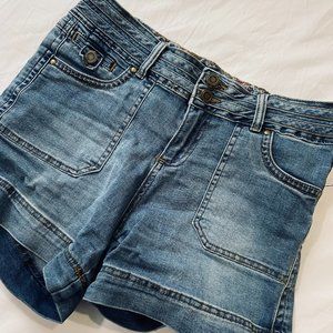 Medium Wash Denim Shorts